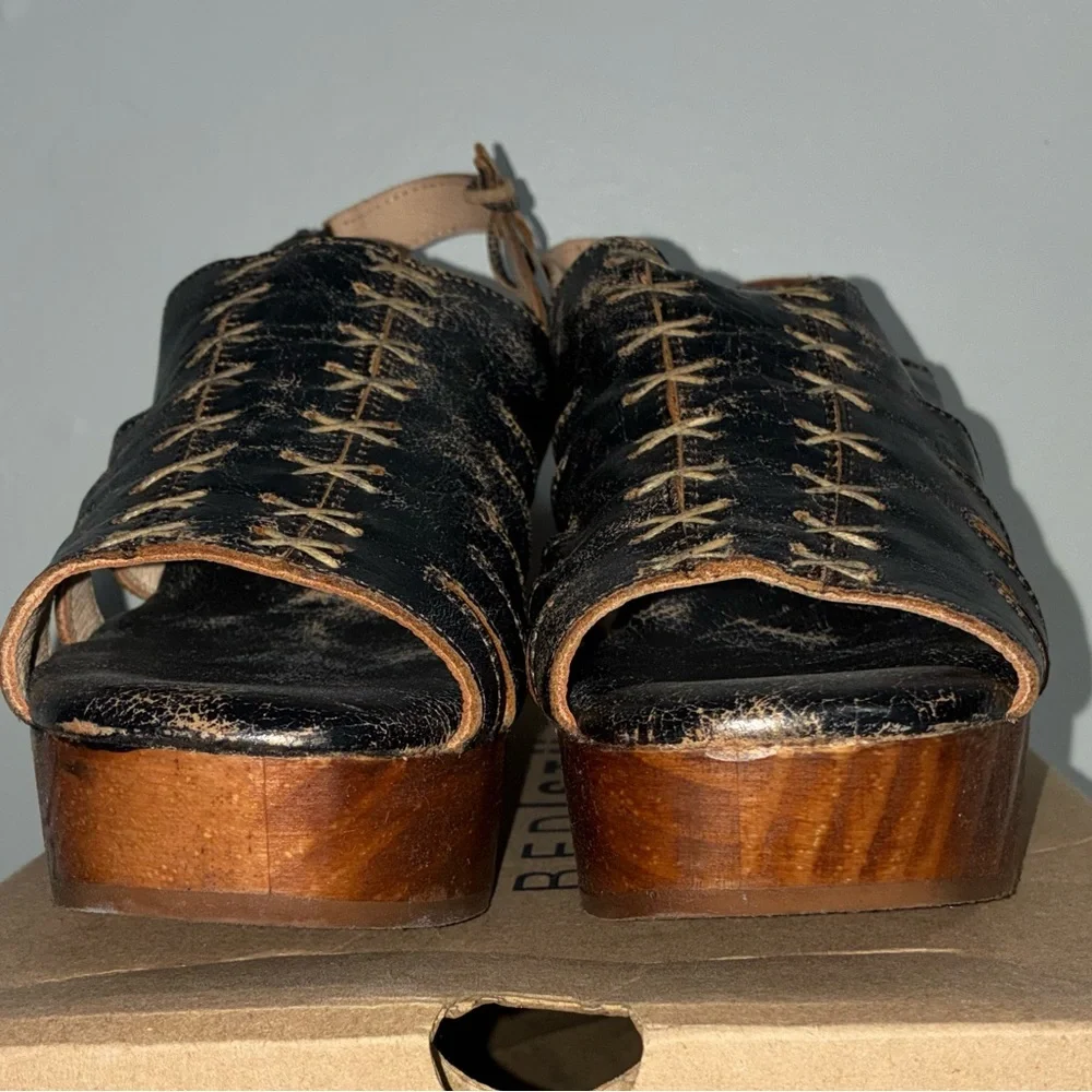 Bed Stu Fontella Leather Platform Sandals Women’s Size 9.5 NWT - Picture 4 of 10